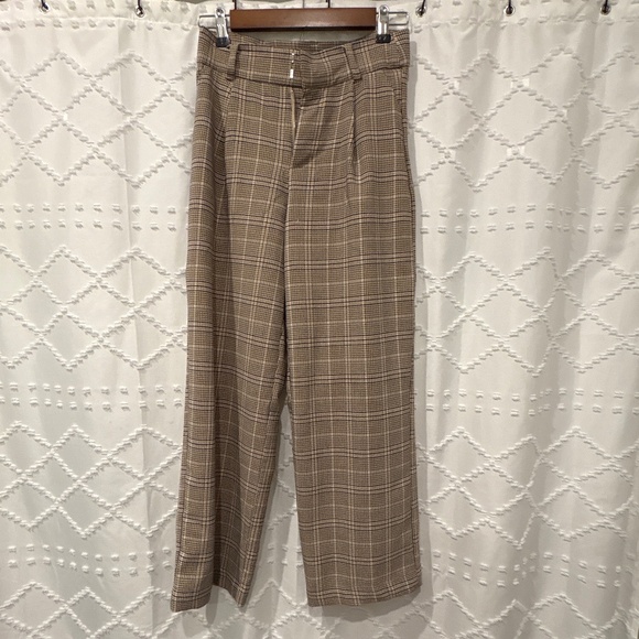 Plaid wide leg pants - Picture 1 of 3